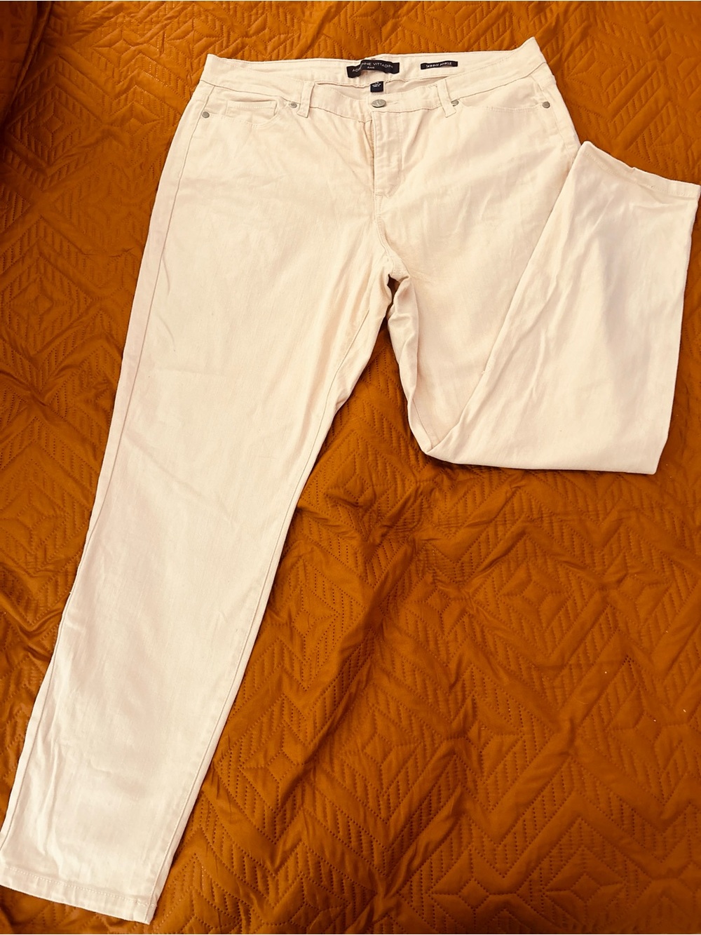 Adrienne Vittadini Skinny Jeans in light pink